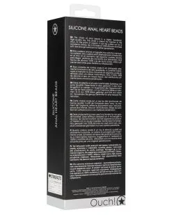 Ouch! Chapelet Silicone Anal Heart 15 X 3.2cm -Sextoys boutique chapelet silicone anal heart 15 x 32cm 10