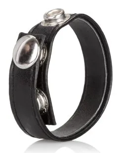 CalExotics Cockring Ajustable 3 Snaps -Sextoys boutique cockring ajustable 3 snaps 3