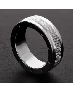 Triune Cockring Cool And Knurl 15mm Taille 45 Mm