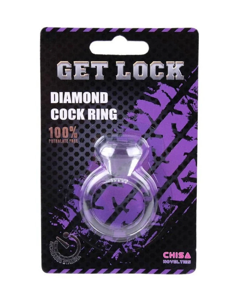 Chisa Novelties Cockring Diamond Ring Transparent 2 Chisa Novelties Cockring Diamond Ring Transparent – Image 2