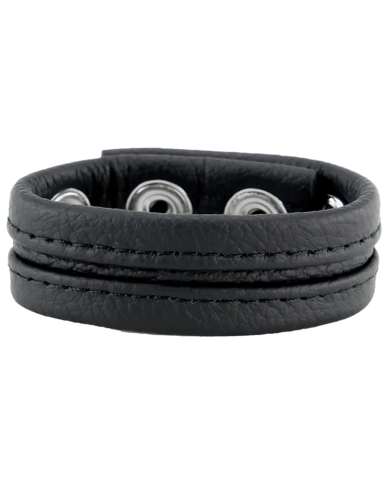 The Red Cockring En Cuir 3 Pressions Noir 3 The Red Cockring En Cuir 3 Pressions Noir – Image 3