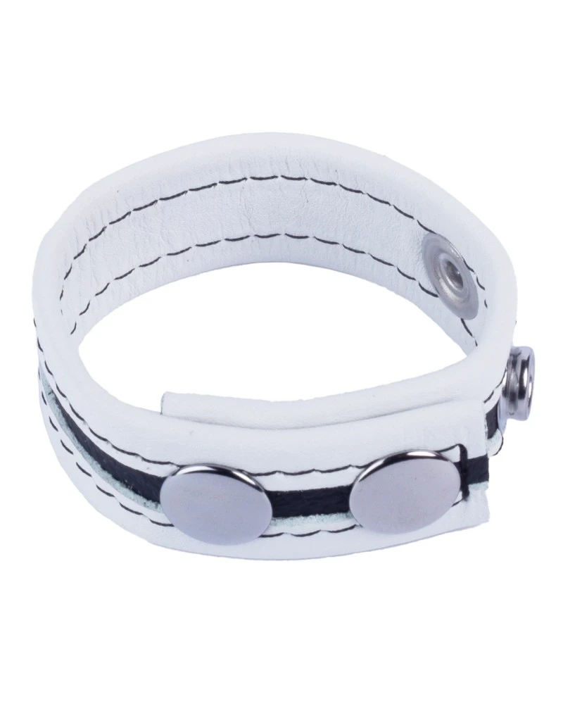 The Red Cockring En Cuir Tippy Blanc 2 The Red Cockring En Cuir Tippy Blanc – Image 2