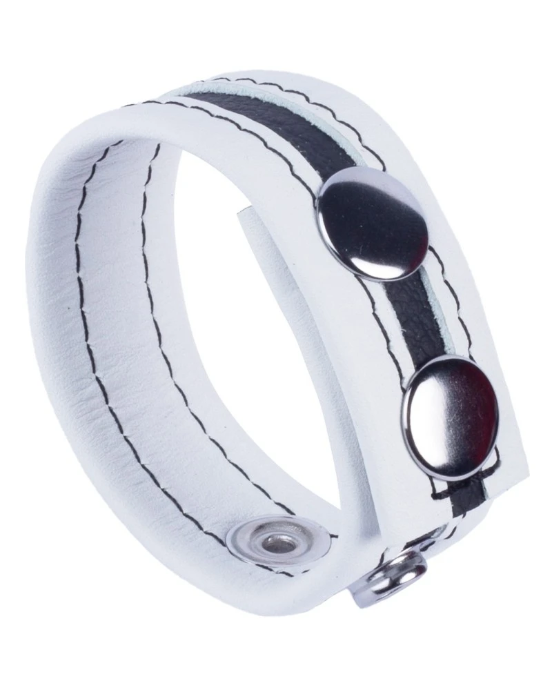 The Red Cockring En Cuir Tippy Blanc 1 The Red Cockring En Cuir Tippy Blanc