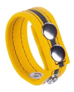 The Red Cockring En Cuir Tippy Jaune