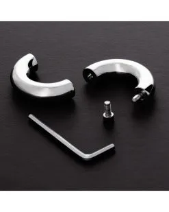 Triune Cockring En Metal Avec Vis Roundy 15mm Taille 54 Mm