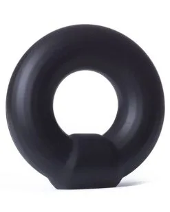 Rude Rider Cockring En Silicone Knob Noir