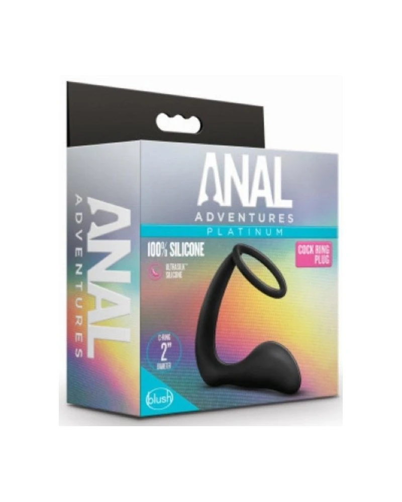 Cockring Et Plug Anal Adventures Ring Plus 8 X 3cm 2 Cockring Et Plug Anal Adventures Ring Plus 8 X 3cm – Image 2