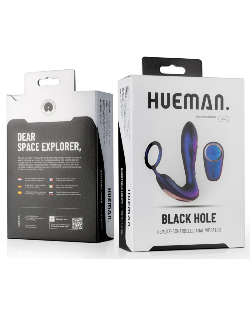 HUEMAN. Cockring + Plug Vibrant Black Hole Hueman 11 X 3.3cm 2 HUEMAN. Cockring + Plug Vibrant Black Hole Hueman 11 X 3.3cm – Image 2