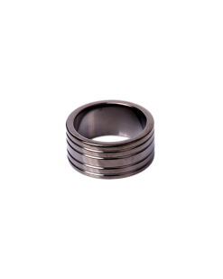 Kiotos Cockring RIBBED Black 25mm Taille 45 Mm