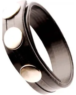 Generique Cockring Rubber 3 Snaps Noir -Sextoys boutique cockring rubber 3 snaps noir 1