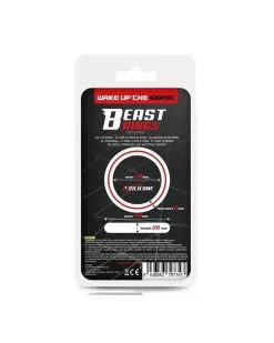 Cockring Silicone Beast Rings 36mm Noir-Rouge -Sextoys boutique cockring silicone beast rings 36mm noir rouge 4