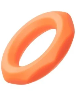 Alpha Ring Cockring Silicone Sexagon Alpha 37mm Orange