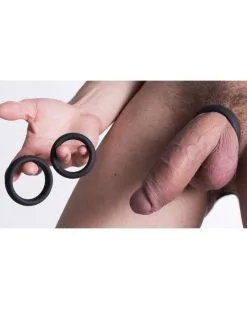 Rude Rider Cockring Silicone Thick Ring Noir -Sextoys boutique cockring silicone thick ring noir 2