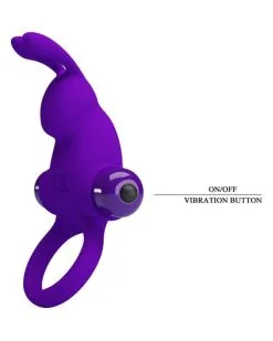 Cockring Vibrant Dick Rabbit Pretty Love 30mm Violet -Sextoys boutique cockring vibrant dick rabbit pretty love 30mm violet 3
