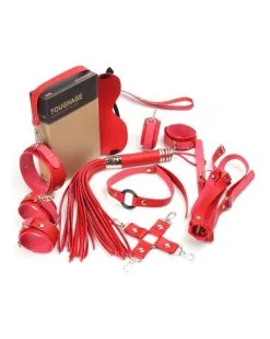 Generique Coffret Bondage SM Obedience 10 Pièces Rouge -Sextoys boutique coffret bondage sm obedience 10 pieces rouge 1