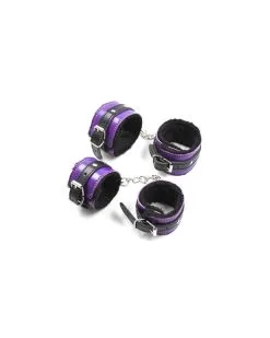 Generique Coffret Fur Lined 8 Pièces Violet-Noir -Sextoys boutique coffret fur lined 8 pieces violet noir 1