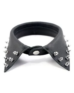 The Red COL DE CHEMISE CUIR AVEC POINTES