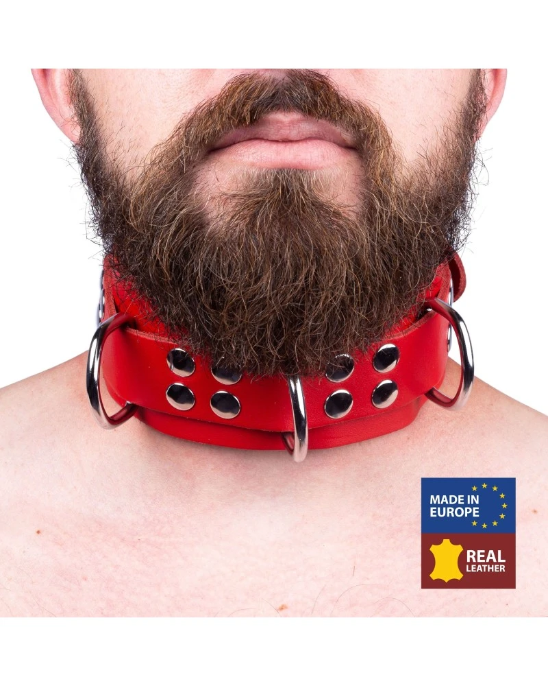 The Red Collier En Cuir Ultra Rouge 1 The Red Collier En Cuir Ultra Rouge