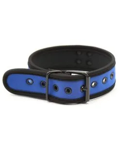 Kinky Puppy Collier En Néoprène Bleu 6 Kinky Puppy Collier En Néoprène Bleu -Sextoys boutique collier en neoprene bleu 1