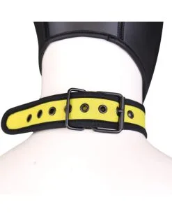 Kinky Puppy Collier En Néoprène Jaune 5 Kinky Puppy Collier En Néoprène Jaune -Sextoys boutique collier en neoprene jaune 1