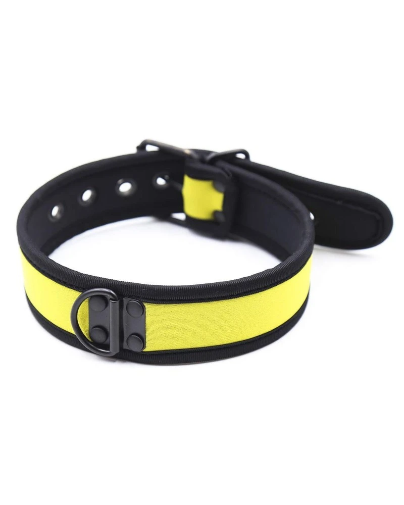 Kinky Puppy Collier En Néoprène Jaune 1 Kinky Puppy Collier En Néoprène Jaune