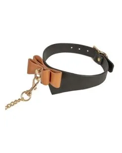 Generique Collier Et Laisse Butler Noir Et Marron -Sextoys boutique collier et laisse butler noir et marron 3