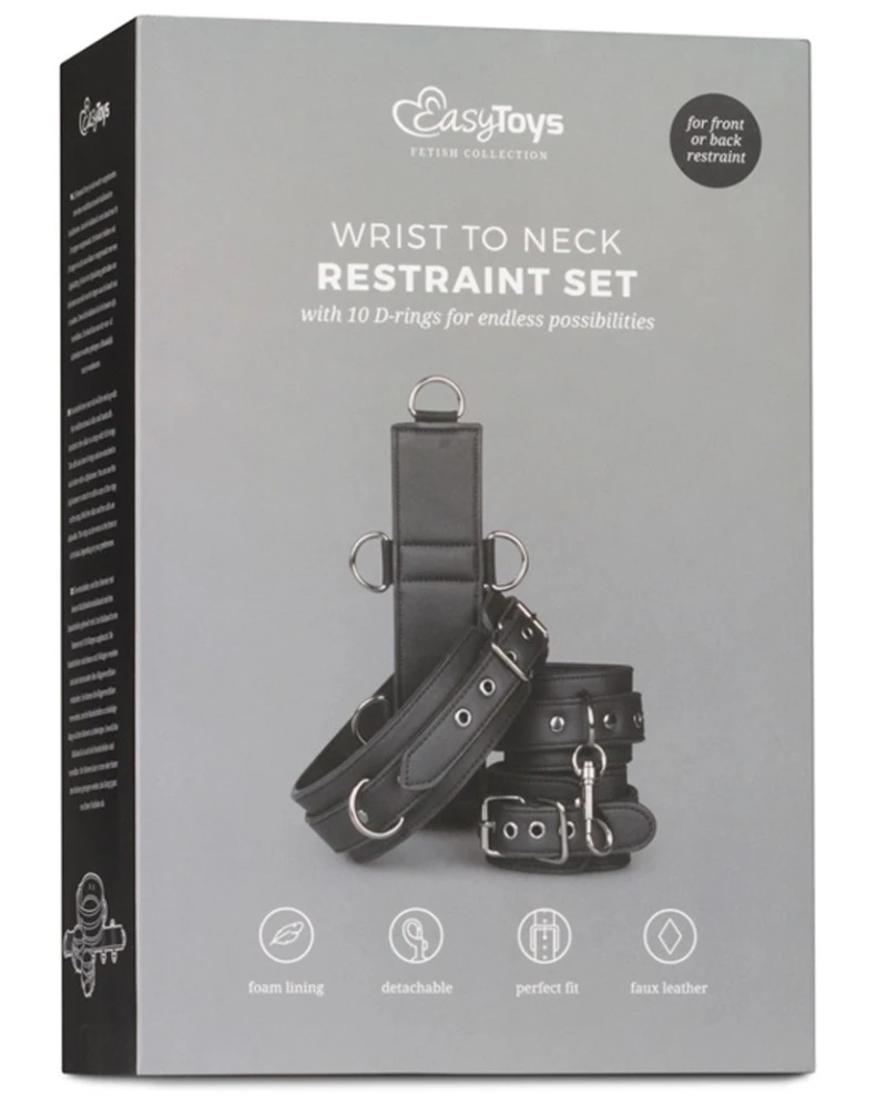 Easytoys Fetish Collection Collier Et Menottes Restraint Set Simili 2 Easytoys Fetish Collection Collier Et Menottes Restraint Set Simili – Image 2