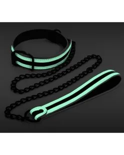 GLO IN THE DARK Collier-Laisse Fluorescente Glo 75cm