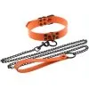Generique Collier-laisse Punk Orange