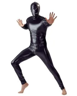 Fetish Collection Combinaison Fetiche Full Body Noir Taille S/M -Sextoys boutique combinaison fetiche full body noir 4