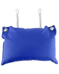 Mr. Sling Coussin En Cuir 20 X 25cm + ChaÓnes Bleu