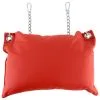 Mr. Sling Coussin En Cuir 20 X 25cm + ChaÓnes Rouge