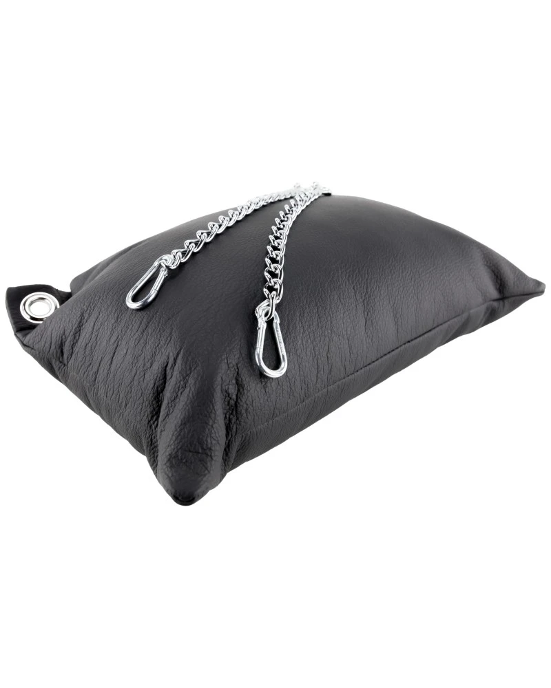 Mr. Sling Coussin En Cuir 23 X 32cm + Chaînes Noir 4 Mr. Sling Coussin En Cuir 23 X 32cm + Chaînes Noir – Image 4