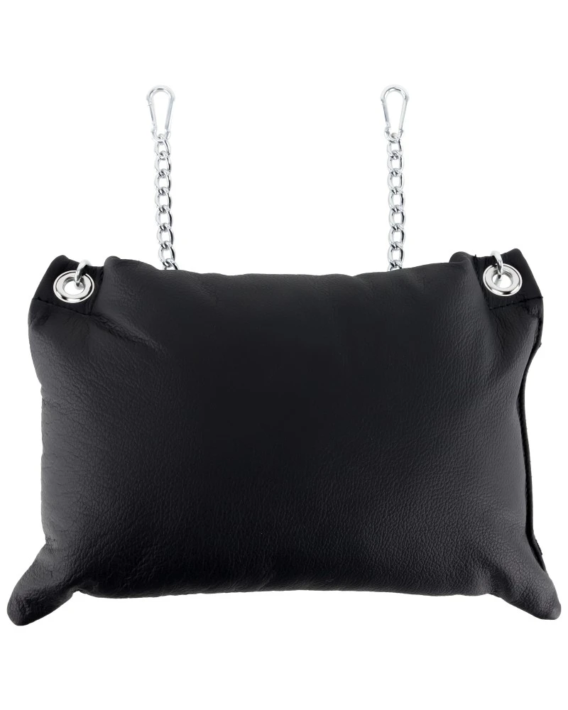 Mr. Sling Coussin En Cuir 23 X 32cm + Chaînes Noir 1 Mr. Sling Coussin En Cuir 23 X 32cm + Chaînes Noir