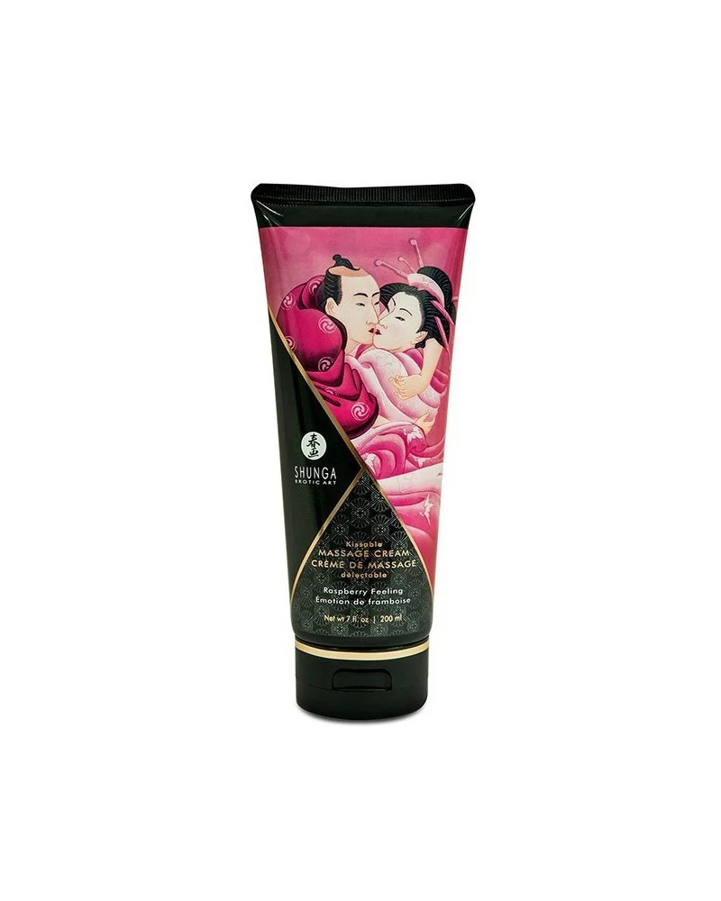 Shunga Crème De Massage Comestible Emotion FRAMBOISE - 200ml 1 Shunga Crème De Massage Comestible Emotion FRAMBOISE - 200ml
