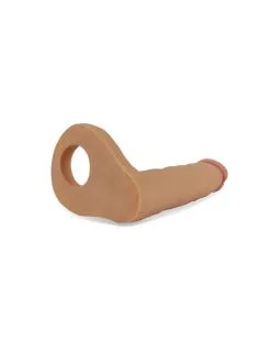 Love Toy Double Gode Cockring - 14 X 2.8 Cm Flesh -Sextoys boutique double gode cockring 14 x 28 cm flesh 4