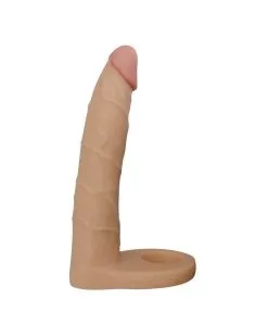 Love Toy Double Gode Cockring - 15.5 X 2.9 Cm Flesh -Sextoys boutique double gode cockring 155 x 29 cm flesh 2
