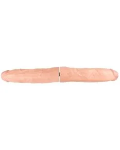 DEEP'R Double Gode DeepR Veiny - 2 X 28.5 Cm - Largeur De 5.8 à 7.3 Cm - Flesh
