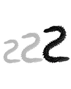 DoublePlayz Double Gode Scolop L 60 X 5cm Noir