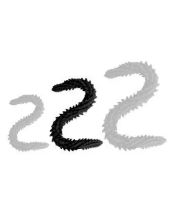 DoublePlayz Double Gode Scolop M 50 X 4cm Noir