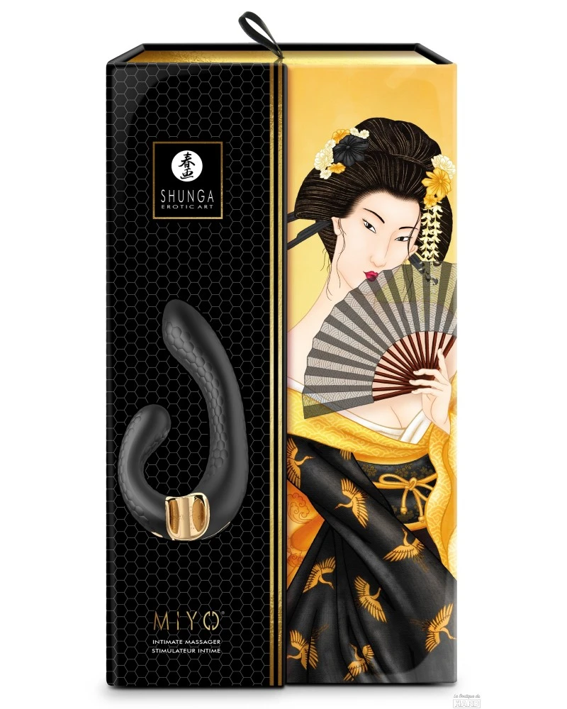 Double Stimulateur Intime Shunga Miyo Noir 2 Double Stimulateur Intime Shunga Miyo Noir – Image 2