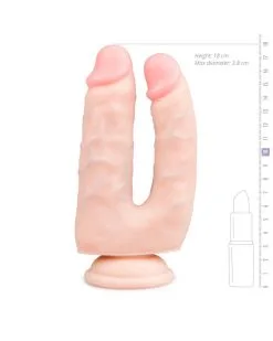 EasyToys Dildo Collection Dougle Gode Avec Ventouse 13 X 3.5cm Chair -Sextoys boutique dougle gode avec ventouse 13 x 35cm chair 4