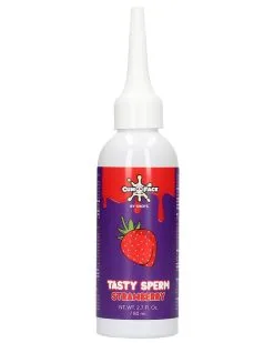 Play Wiv Me Eau Aromatisée TASTYSPERM Pour Cum Face - Fraise 80ml