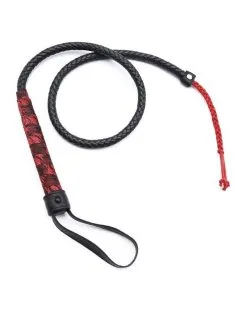 Correct Me Fouet Chinese Design 90cm Noir-Rouge -Sextoys boutique fouet chinese design 90cm noir rouge 3