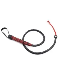 Correct Me Fouet Chinese Design 90cm Noir-Rouge -Sextoys boutique fouet chinese design 90cm noir rouge 4