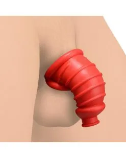 Master Series Gaine De Chasteté Red Chamber 10 X 3cm Rouge
