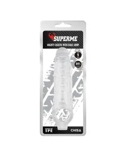 SUPERME! Gaine De Pénis Mighty 15 X 4.5cm Transparente -Sextoys boutique gaine de penis mighty 15 x 45cm transparente 4