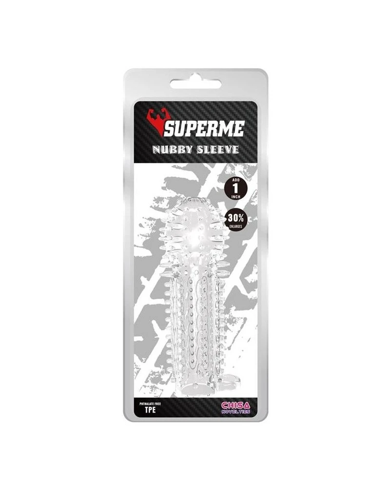 SUPERME! Gaine De Pénis Nubby 14.5 X 4.8cm Transparente 2 SUPERME! Gaine De Pénis Nubby 14.5 X 4.8cm Transparente – Image 2