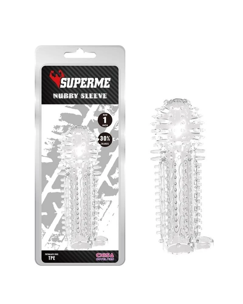 SUPERME! Gaine De Pénis Nubby 14.5 X 4.8cm Transparente 8 SUPERME! Gaine De Pénis Nubby 14.5 X 4.8cm Transparente – Image 8