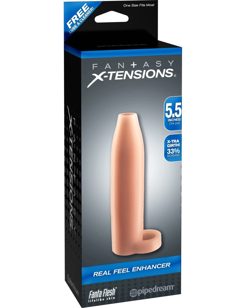 Fantasy X-tensions Gaine De Pénis Real Feel 14 X 3.2cm 2 Fantasy X-tensions Gaine De Pénis Real Feel 14 X 3.2cm – Image 2